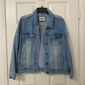 Ashley Vintage Distressed Bleached Jean Jacket
